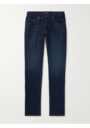 TOM FORD - Slim-Fit Straight-Leg Selvedge Jeans - Men - Blue - UK/US 30