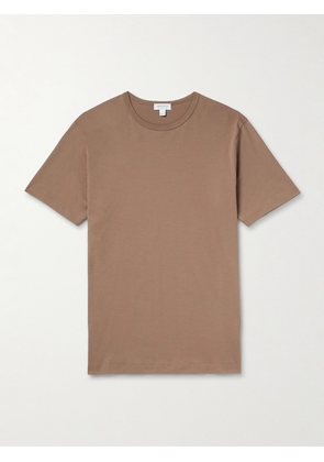 Sunspel - Slim-Fit Cotton-Jersey T-Shirt - Men - Brown - S