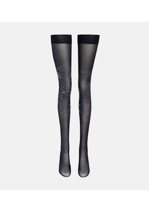 Jean Paul Gaultier Crystal-embellished tights