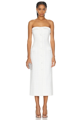MARIANNA SENCHINA Diana Dress in White - White. Size L (also in M, S, XS).