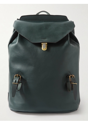 Bleu de Chauffe - Zibeline Full-Grain Leather Backpack - Men - Green