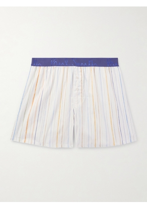 Paul Smith - Striped Cotton Boxer Shorts - Men - White - S