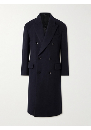 TOM FORD - Oversized Double-Breasted Wool Coat - Men - Blue - IT 46