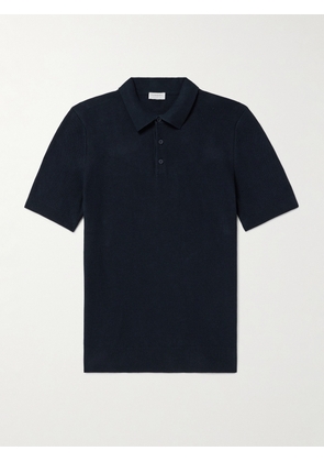 Sunspel - Ribbed Cotton Polo Shirt - Men - Blue - S