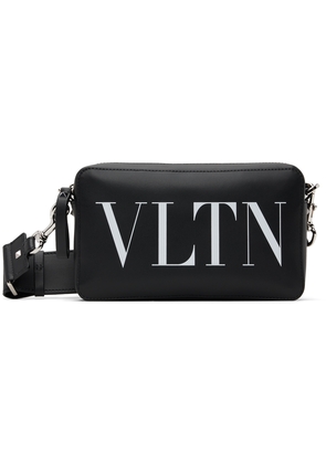 Valentino Garavani Black 'VLTN' Messenger Bag