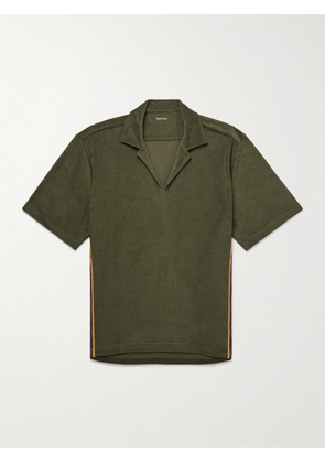 Paul Smith - Logo-Appliquéd Cotton-Blend Terry Polo Shirt - Men - Green - S