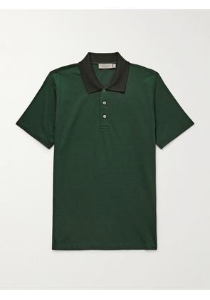 Canali - Cotton-Piqué Polo Shirt - Men - Green - IT 46