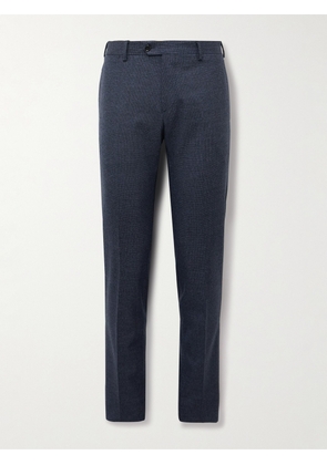 Lardini - Slim-Fit Puppytooth Wool-Blend Suit Trousers - Men - Blue - IT 46