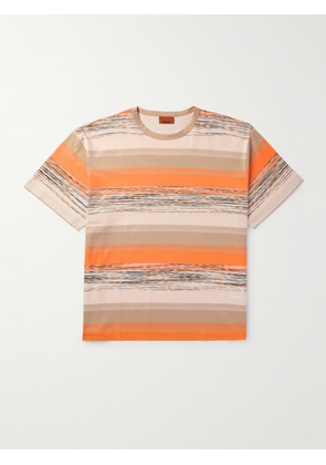 Missoni - Space-Dyed Cotton-Jersey T-Shirt - Men - Orange - S