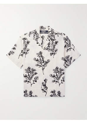 Jacquemus - Jean Camp-Collar Floral-Print Linen-Gauze Shirt - Men - White - IT 44