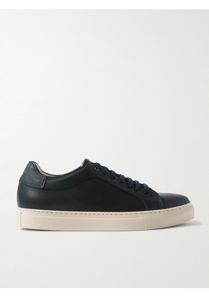 Paul Smith - Basso Lux Suede-Trimmed Leather Sneakers - Men - Blue - UK 6