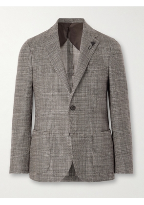 Lardini - Slim-Fit Wool and Silk-Blend Blazer - Men - Brown - IT 46
