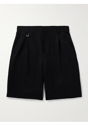 Jacquemus - Melo Straight-Leg Pleated Grain de Poudre Wool Bermuda Shorts - Men - Black - IT 46