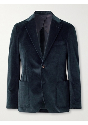 Lardini - Stretch-Cotton Corduroy Suit Jacket - Men - Blue - IT 46