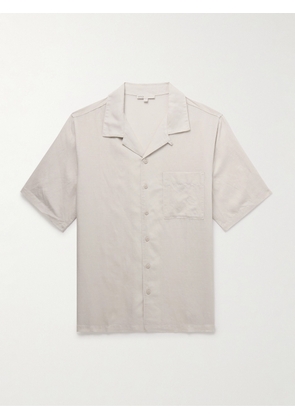 Onia - Air Convertible-Collar Linen and Lyocell-Blend Shirt - Men - Neutrals - S