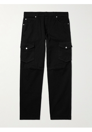 Balmain - Straight-Leg Cotton-Twill Cargo Trousers - Men - Black - UK/US 28