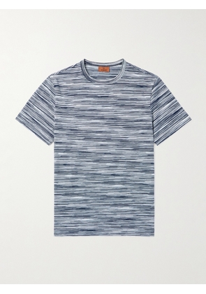 Missoni - Space-Dyed Cotton-Jersey T-Shirt - Men - Blue - S