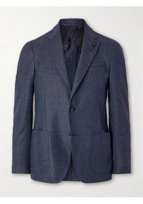 Lardini - Slim-Fit Puppytooth Stretch-Wool Suit Jacket - Men - Blue - IT 46
