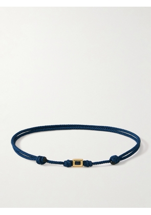 Luis Morais - Gold, Sapphire and Cord Bracelet - Men - Blue