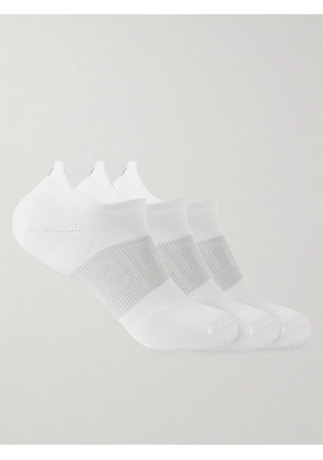 Lululemon - Three-Pack Power Stride Stretch-Knit Socks - Men - White - M