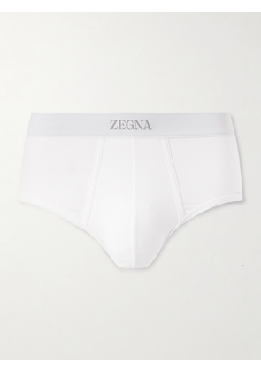 Zegna - Stretch-Cotton Briefs - Men - White - S