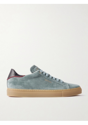 Paul Smith - Leather-Trimmed Suede Sneakers - Men - Blue - UK 6
