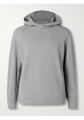 Lululemon - At Ease Double-Knit Textured Cotton-Blend Hoodie - Men - Gray - S