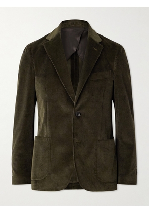 Lardini - Stretch-Cotton Corduroy Suit Jacket - Men - Green - IT 46