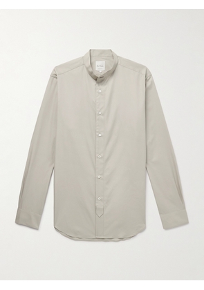Paul Smith - Grandad-Collar Cotton-Poplin Shirt - Men - Neutrals - S