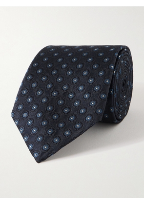 Canali - 8cm Silk-Dobby Tie - Men - Blue