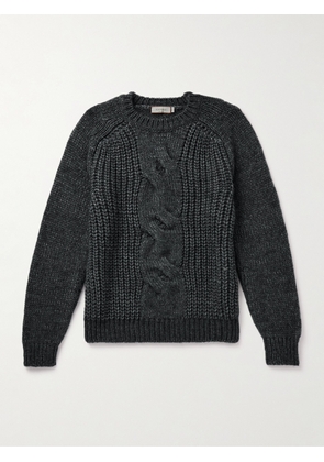Canali - Ribbed Cable-Knit Sweater - Men - Gray - IT 46