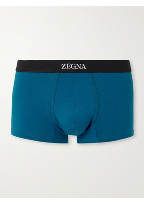 Zegna - Stretch-Cotton Boxer Briefs - Men - Blue - S