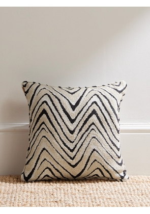 Missoni Home - Savana Striped Terry-Jacquard Cushion - Men - Black