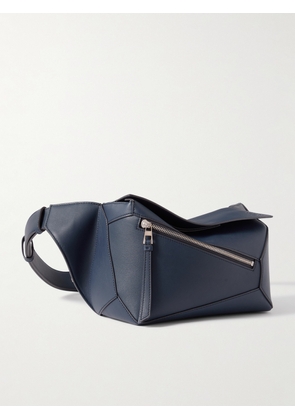 LOEWE - Puzzle Edge Small Leather Belt Bag - Men - Blue