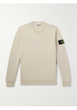 Stone Island - Logo-Appliquéd Cotton-Jersey Sweatshirt - Men - Neutrals - S