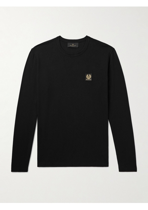 Belstaff - Logo-Appliquéd Cotton-Jersey T-Shirt - Men - Black - S