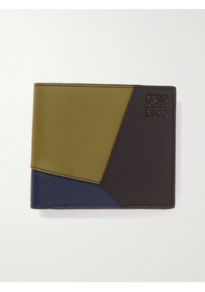 LOEWE - Puzzle Edge Logo-Debossed Leather Billfold Wallet - Men - Green
