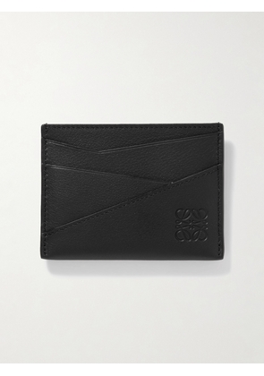 LOEWE - Puzzle Edge Logo-Debossed Leather Cardholder - Men - Black