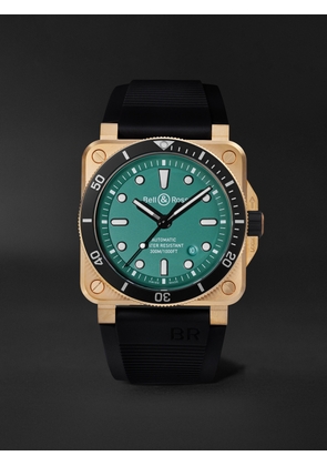 Bell & Ross - BR 03-92 Diver Limited Edition Automatic 42mm Bronze and Rubber Watch, Ref. No. BR0392-D-LT-BR/SRB - Men - Green