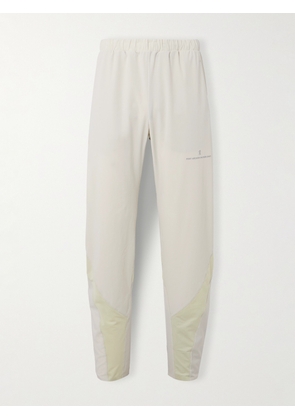 ON - POST ARCHIVE FACTION Tapered Mesh-Trimmed Stretch Recycled-Shell Trousers - Men - Neutrals - S