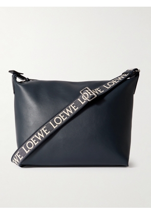 LOEWE - Cubi Leather Messenger Bag - Men - Blue