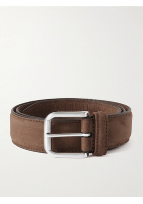 Anderson's - 2.5cm Nubuck Belt - Men - Brown - EU 75