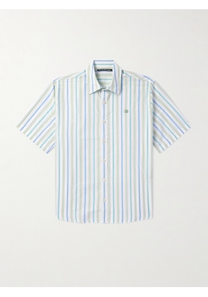 Acne Studios - Sarlie Logo-Appliquéd Striped Cotton Shirt - Men - Blue - XS