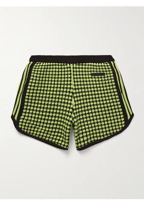 adidas Originals - Wales Bonner Straight-Leg Recycled Crochet-Knit Shorts - Men - Yellow - XS