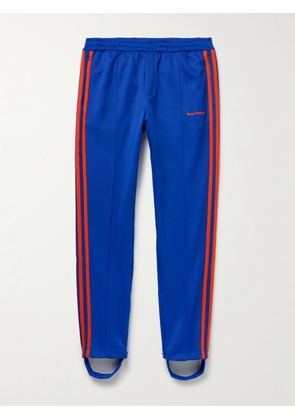 adidas Originals - Wales Bonner Straight-Leg Logo-Embroidered Striped Recycled-Jersey Track Pants - Men - Blue - XS
