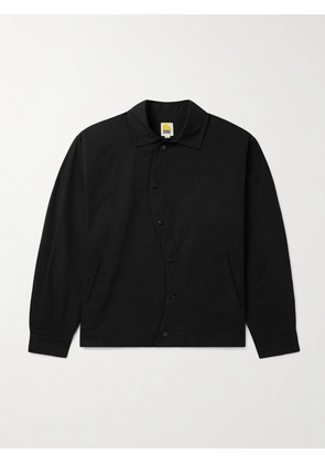 DIME - Wave Logo-Embroidered Cotton-Ripstop Jacket - Men - Black - S