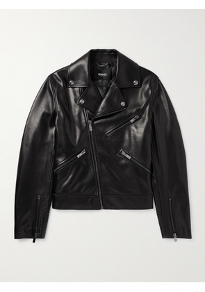 Versace - Leather Biker Jacket - Men - Black - IT 46