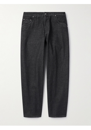 DIME - Wide-Leg Logo-Embroidered Jeans - Men - Black - UK/US 28