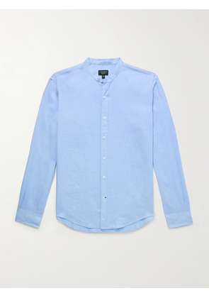 Club Monaco - Grandad-Collar Linen Shirt - Men - Blue - XS