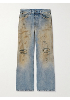 Acne Studios - Wide-Leg Distressed Jeans - Men - Blue - 28W 32L